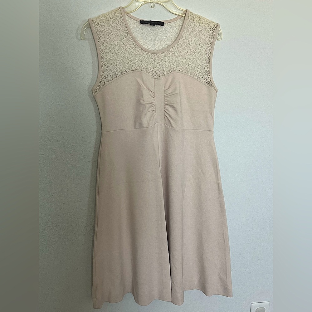 French Connection maternity dress with lace detail